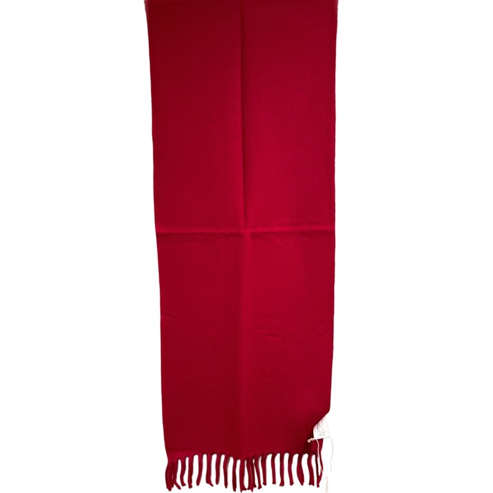 NWT Chyangra Pashmina 100% Pure 4-Ply Cashmere Scarf Handmade Nepal COA-PURE RED - Picture 8 of 17